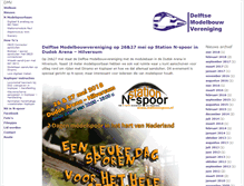 Tablet Screenshot of delftsemodelbouwvereniging.nl